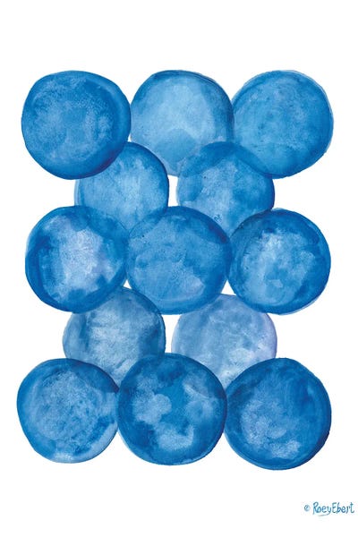 Roey Ebert: Aegean Blue Abstract III by Roey Ebert