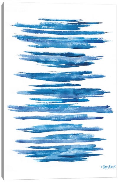 Aegean Blue Abstract VI Canvas Art Print