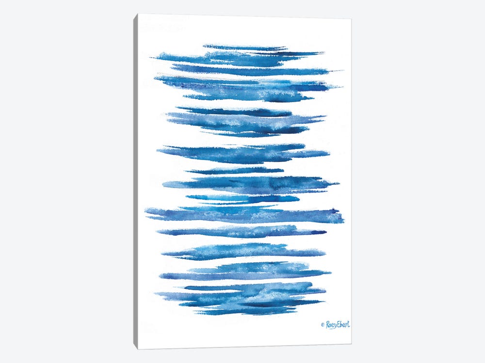 Aegean Blue Abstract VI by Roey Ebert 1-piece Canvas Art Print