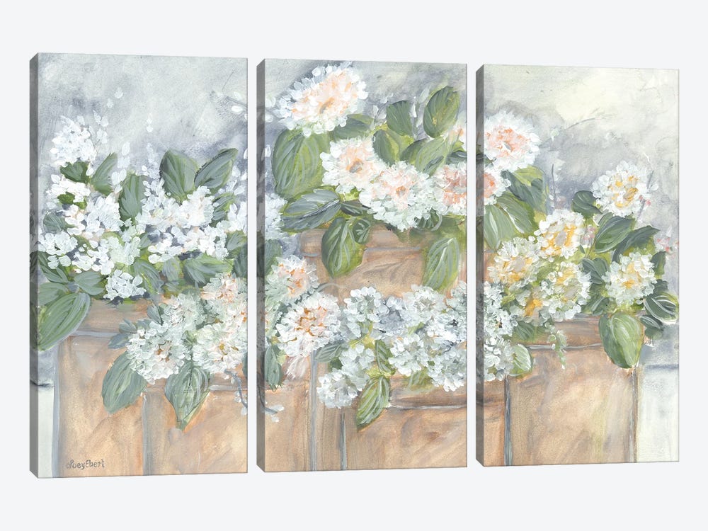 Windowsill Blooms by Roey Ebert 3-piece Canvas Artwork