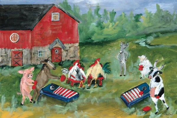 Roey Ebert: Barnyard Cornhole Tournament by Roey Ebert