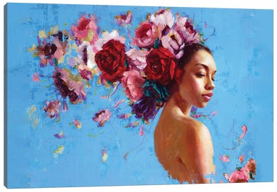 Primavera Canvas Art Print - Female Portrait Art