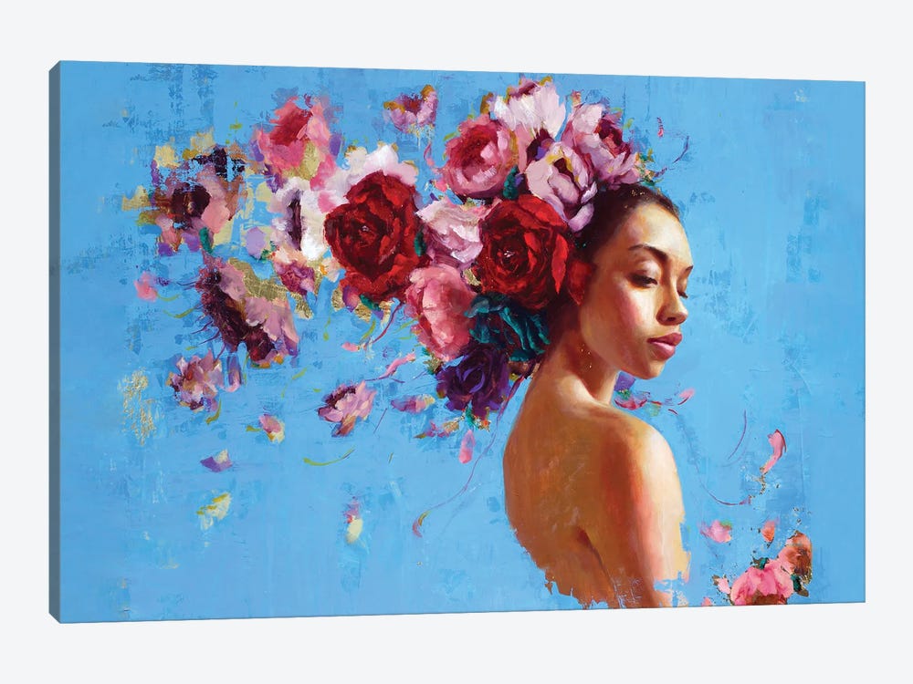 Primavera by Rosso Emerald Crimson 1-piece Canvas Artwork