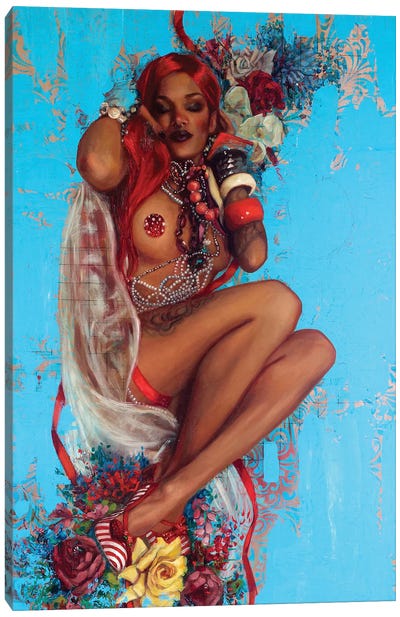 All That Glitters Canvas Art Print - Rihanna