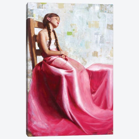 La Vie En Rose Canvas Print #REC18} by Rosso Emerald Crimson Canvas Art Print