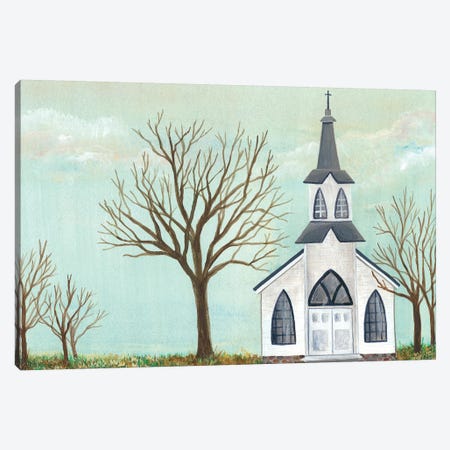 Country Church II Canvas Print #REG104} by Regina Moore Canvas Art