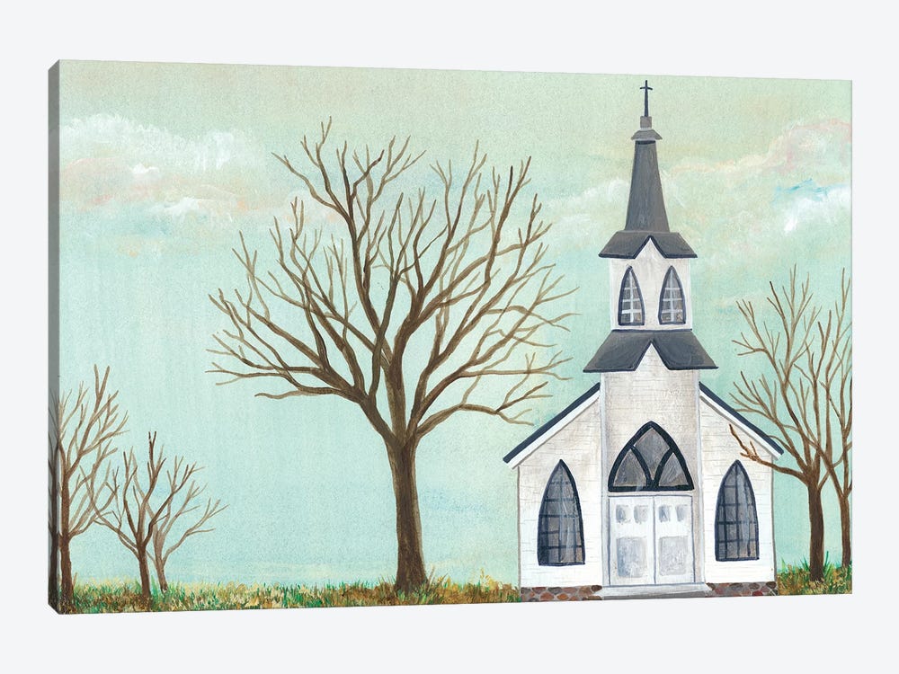 Country Church II by Regina Moore 1-piece Canvas Artwork