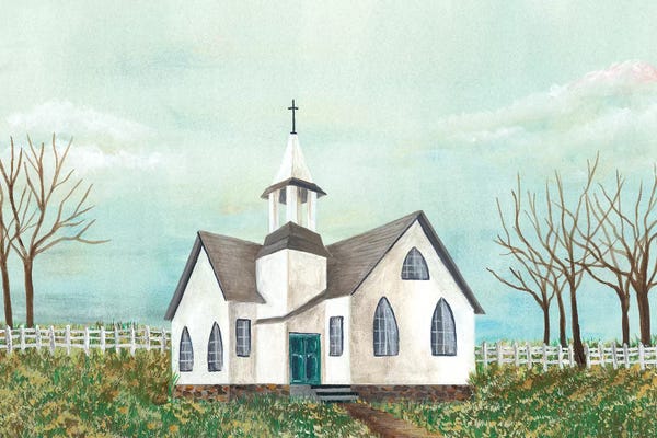 Countrysides: Country Church III by Regina Moore