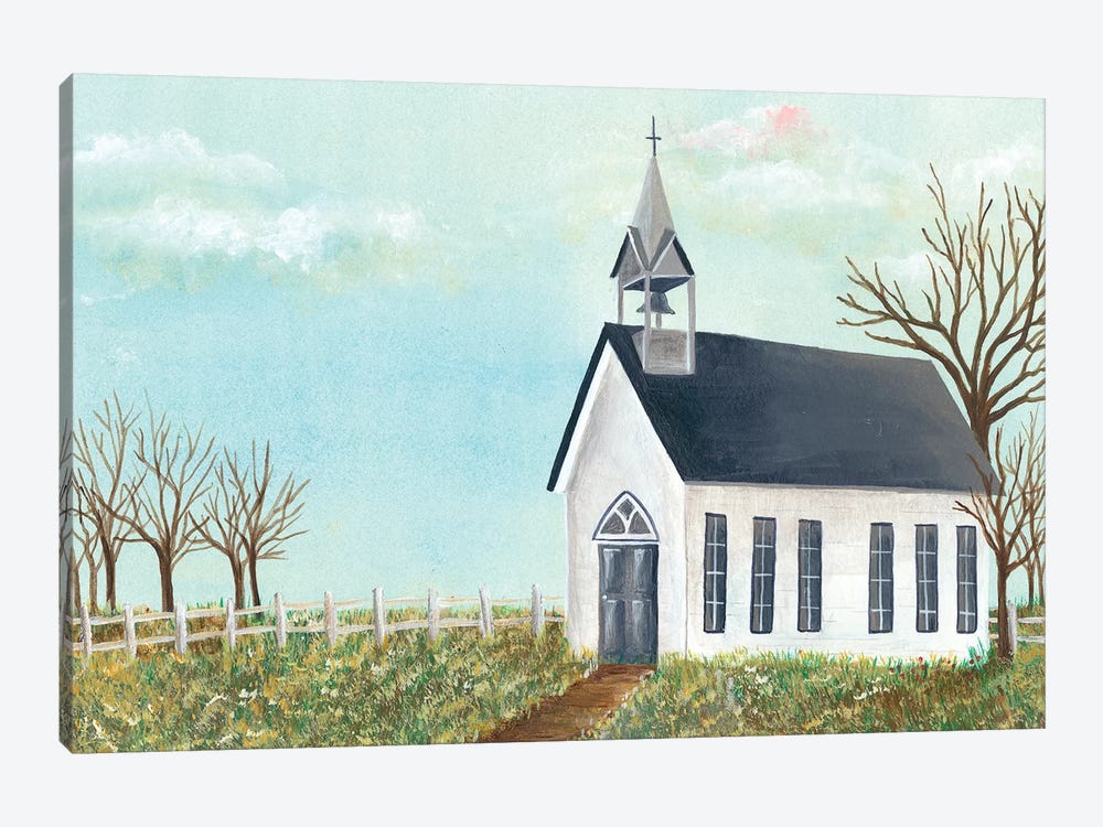 Country Church Iv Canvas Artwork By Regina Moore | Icanvas