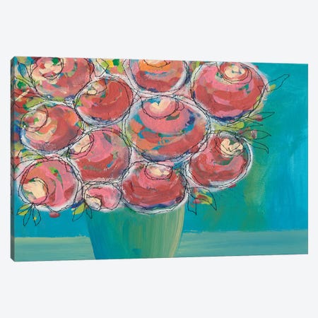 Candy Flowers II Canvas Print #REG130} by Regina Moore Canvas Art