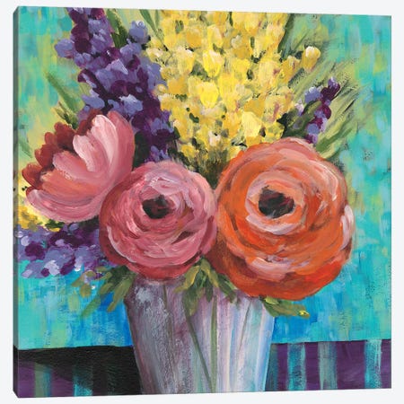 Early Summer Blooms I Canvas Print #REG186} by Regina Moore Canvas Wall Art