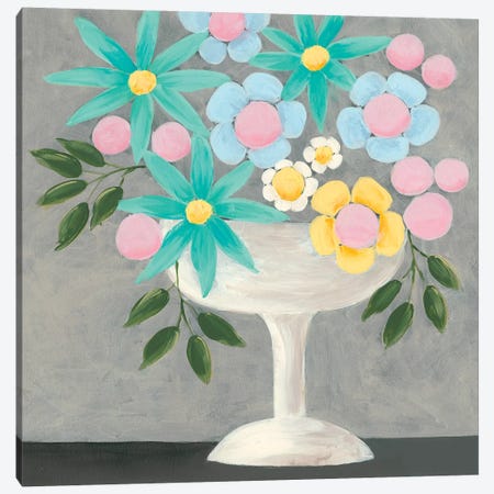 Nouveau Flowers II Canvas Print #REG209} by Regina Moore Canvas Wall Art