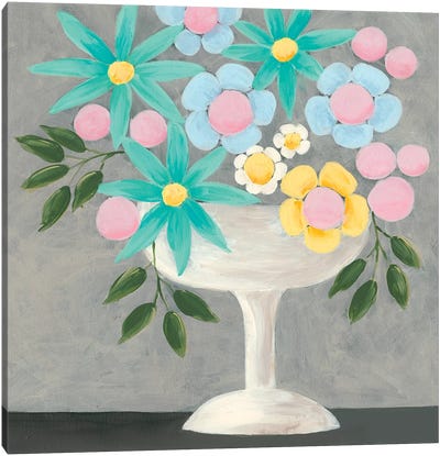 Nouveau Flowers II Canvas Art Print - Regina Moore