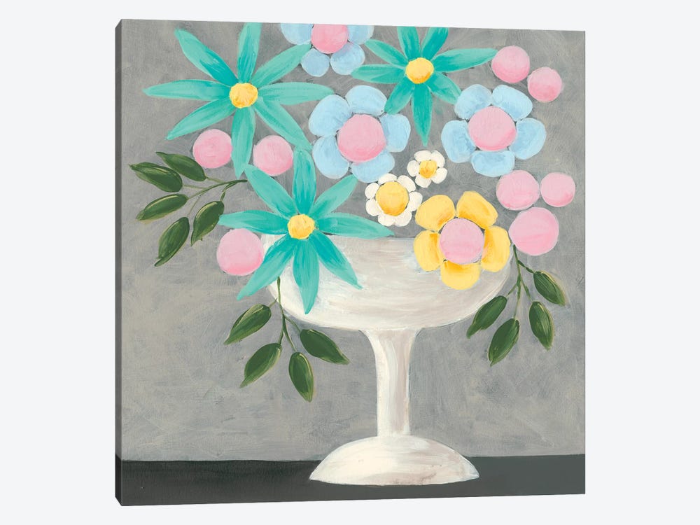 Nouveau Flowers II by Regina Moore 1-piece Canvas Print