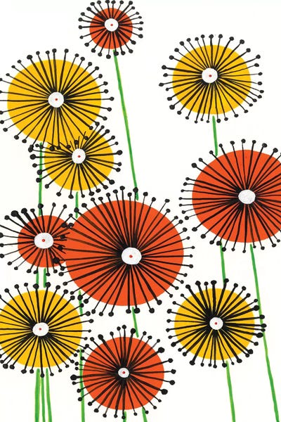 Kids Art Girls: Flower Wheels I by Regina Moore