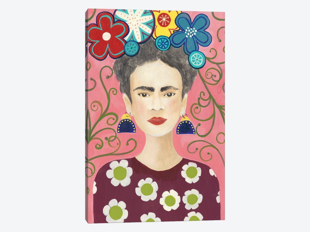 Frida Floral I by Regina Moore 1-piece Canvas Artwork