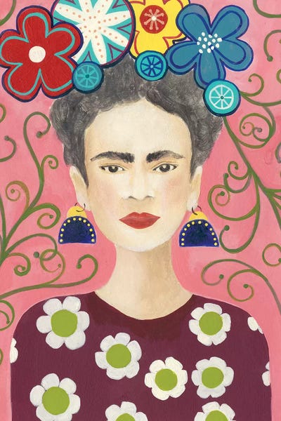Painters & Artists: Frida Floral I by Regina Moore
