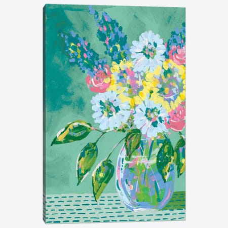 Pastel Blossoms II Canvas Print #REG226} by Regina Moore Art Print