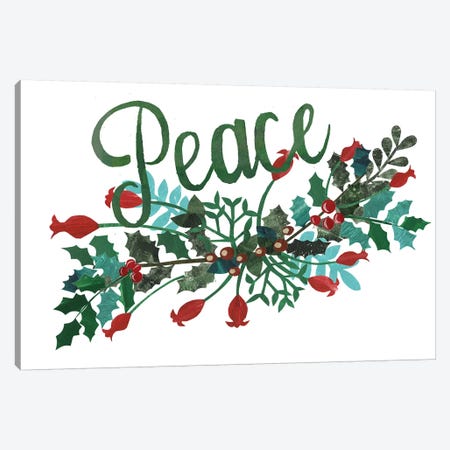 Cut Wreath Christmas II Canvas Print #REG252} by Regina Moore Canvas Print