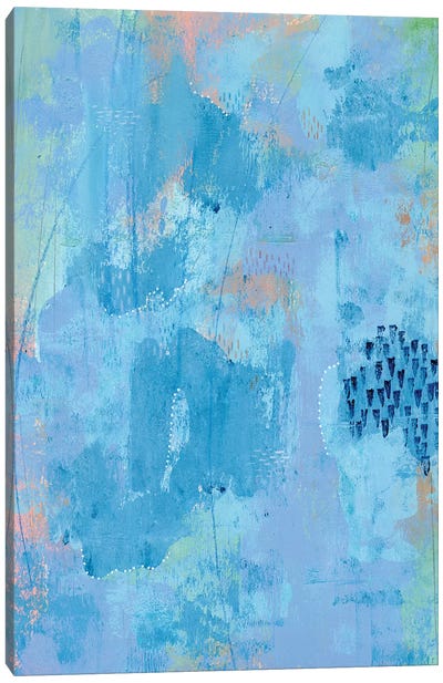 Colored Bleu I Canvas Art Print - Regina Moore