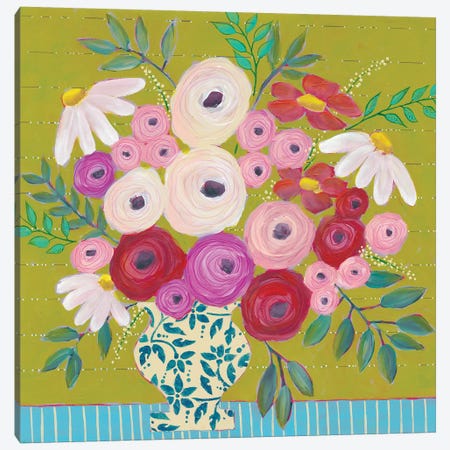 Bold Flowers I Canvas Print #REG292} by Regina Moore Art Print