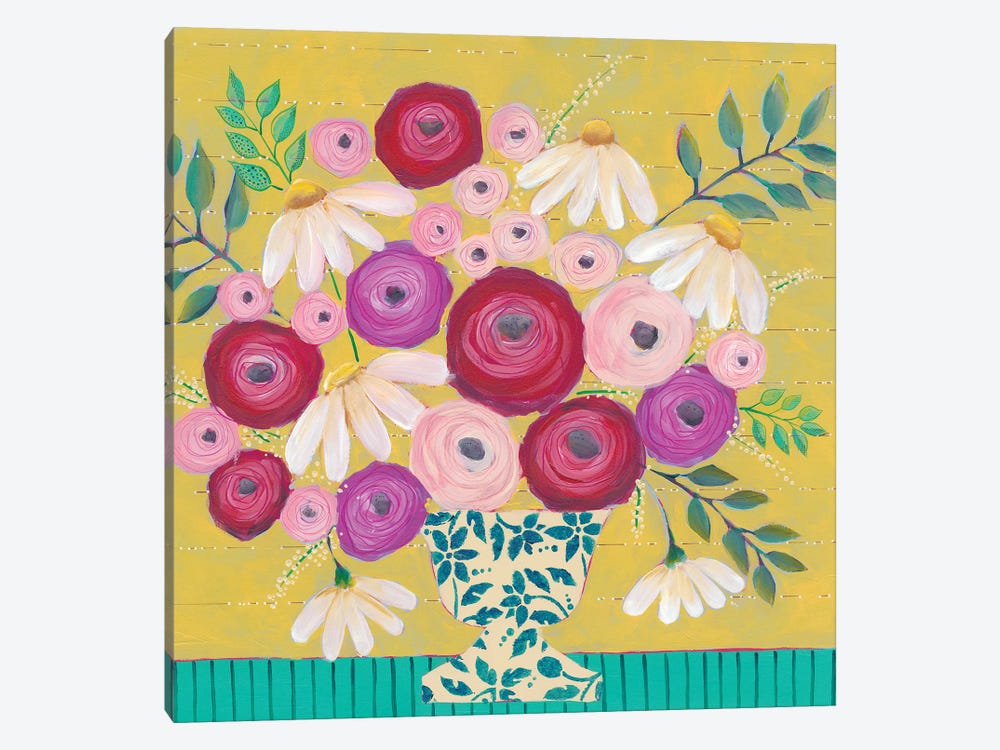 Bold Flowers II by Regina Moore 1-piece Canvas Wall Art