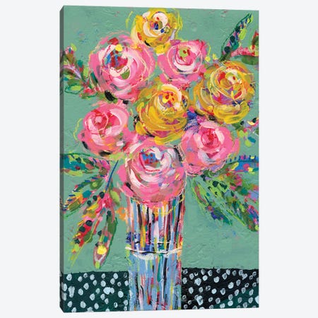 Bright Colored Bouquet I Canvas Print #REG375} by Regina Moore Canvas Art Print