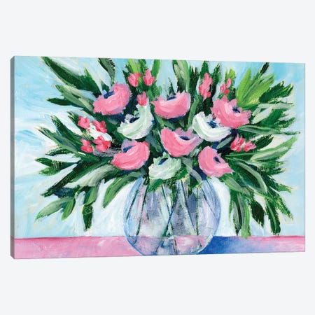 Rosy Bouquet I Canvas Print #REG401} by Regina Moore Canvas Artwork