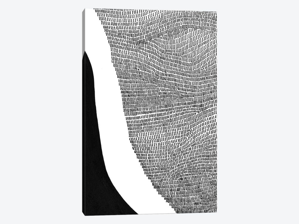 Black & White Abstract I by Regina Moore 1-piece Canvas Artwork