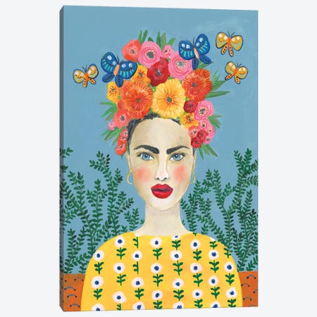 Frida Headdress I Canvas Print #REG470} by Regina Moore Canvas Print