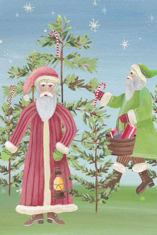 Folksy Father Christmas I by Regina Moore wall art