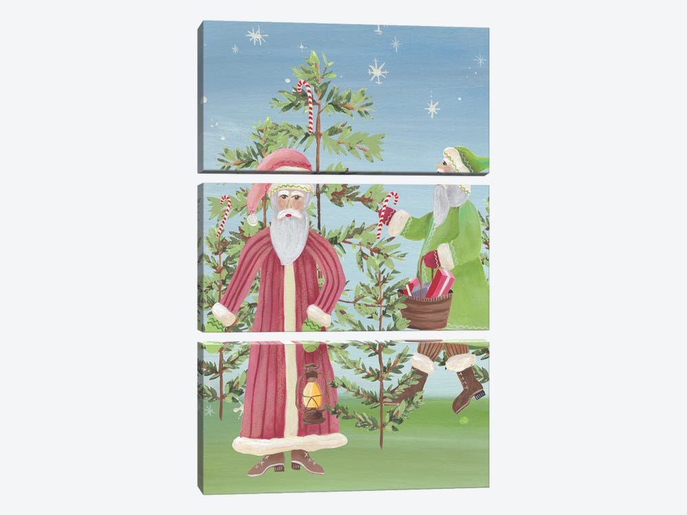 Folksy Father Christmas I by Regina Moore 3-piece Art Print