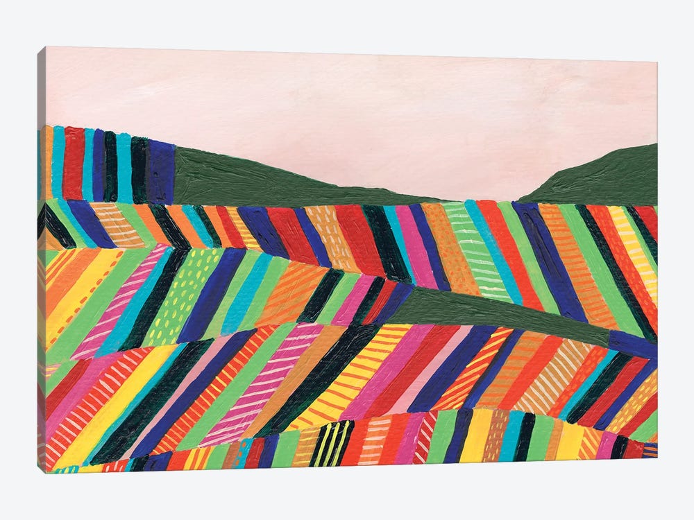 Rainbow Fields I by Regina Moore 1-piece Art Print