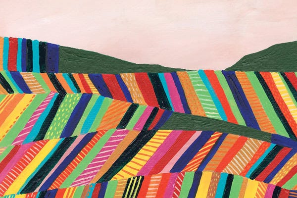 Regina Moore: Rainbow Fields I by Regina Moore