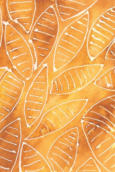 Regina Moore: Stylized Leaf Shapes I by Regina Moore