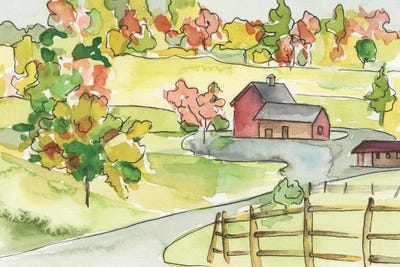 Barn Vista II by Regina Moore art print