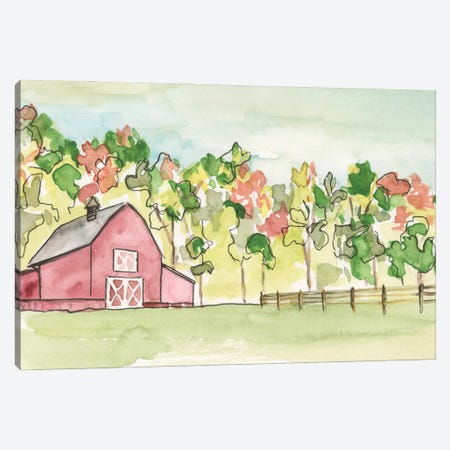 Barn Vista III Canvas Print #REG503} by Regina Moore Canvas Print