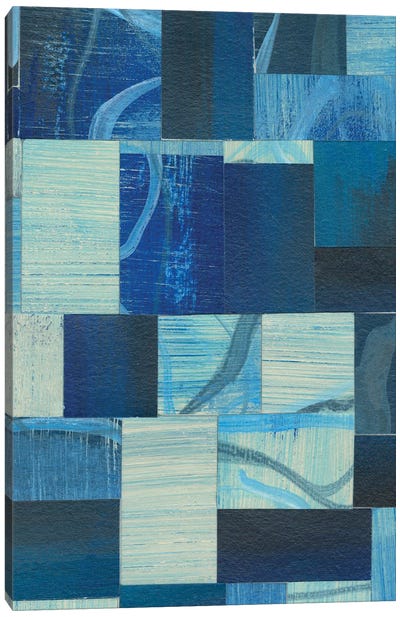 Denim Blocks II Canvas Art Print - Regina Moore