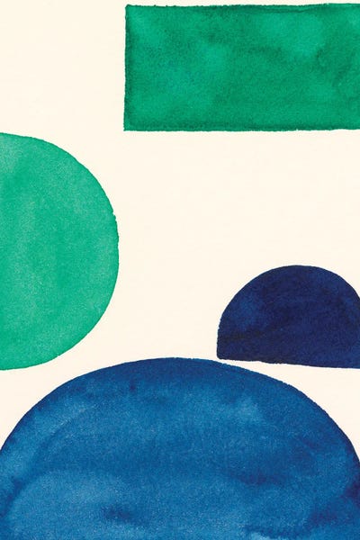 Circular Abstract: Elementary Shapes I by Regina Moore