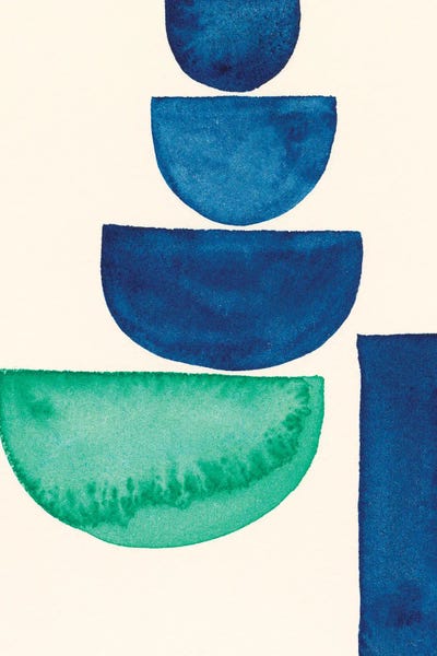 Circular Abstract: Elementary Shapes III by Regina Moore