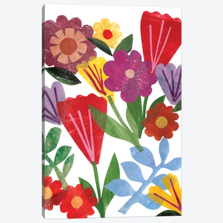 Bright Floral II Canvas Print #REG63} by Regina Moore Canvas Wall Art