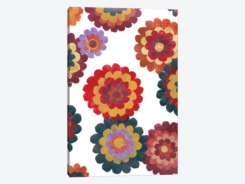 Scattered Blooms II 1-piece Canvas Print