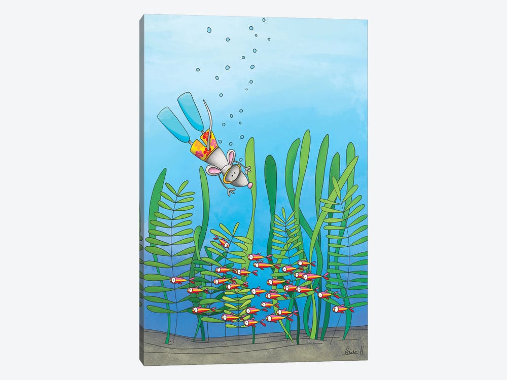 Taking A Dive by LaureH 1-piece Canvas Art Print