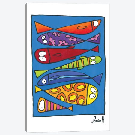 Like Sardines Canvas Print #REH28} by LaureH Art Print