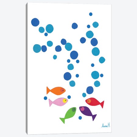 Paper Fish Canvas Print #REH30} by LaureH Canvas Art