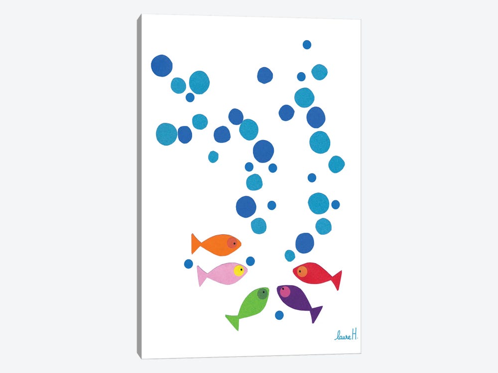 Paper Fish by LaureH 1-piece Canvas Print