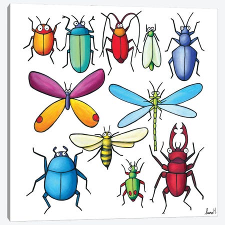 Insects Canvas Print #REH41} by LaureH Canvas Art Print