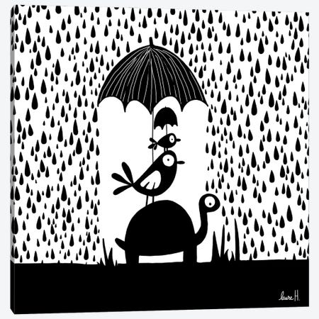 Under The Rain II Canvas Print #REH48} by LaureH Canvas Print