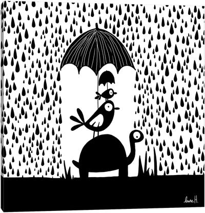 Under The Rain II Canvas Art Print - LaureH