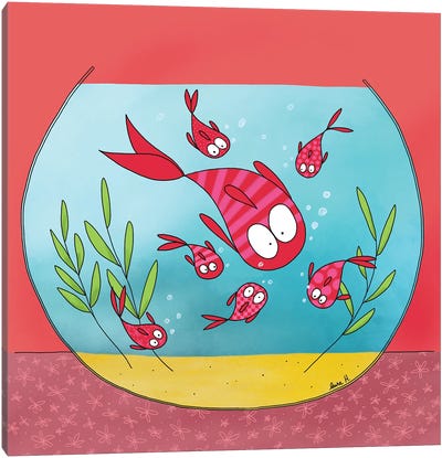 Aquarium Canvas Art Print - LaureH